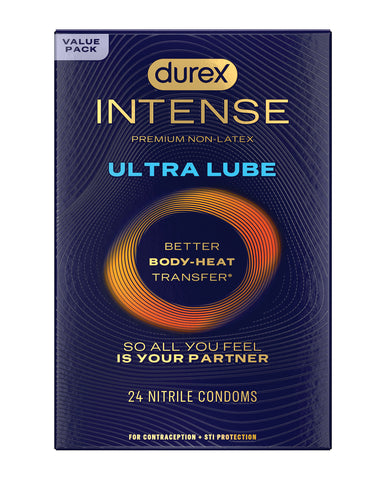 Durex Intense Ultra Lube Condoms - Box of 24
