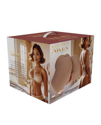 Shots Xkin Valentina Vellure Dual Entry Masturbator - Tan - 9.3 lbs.