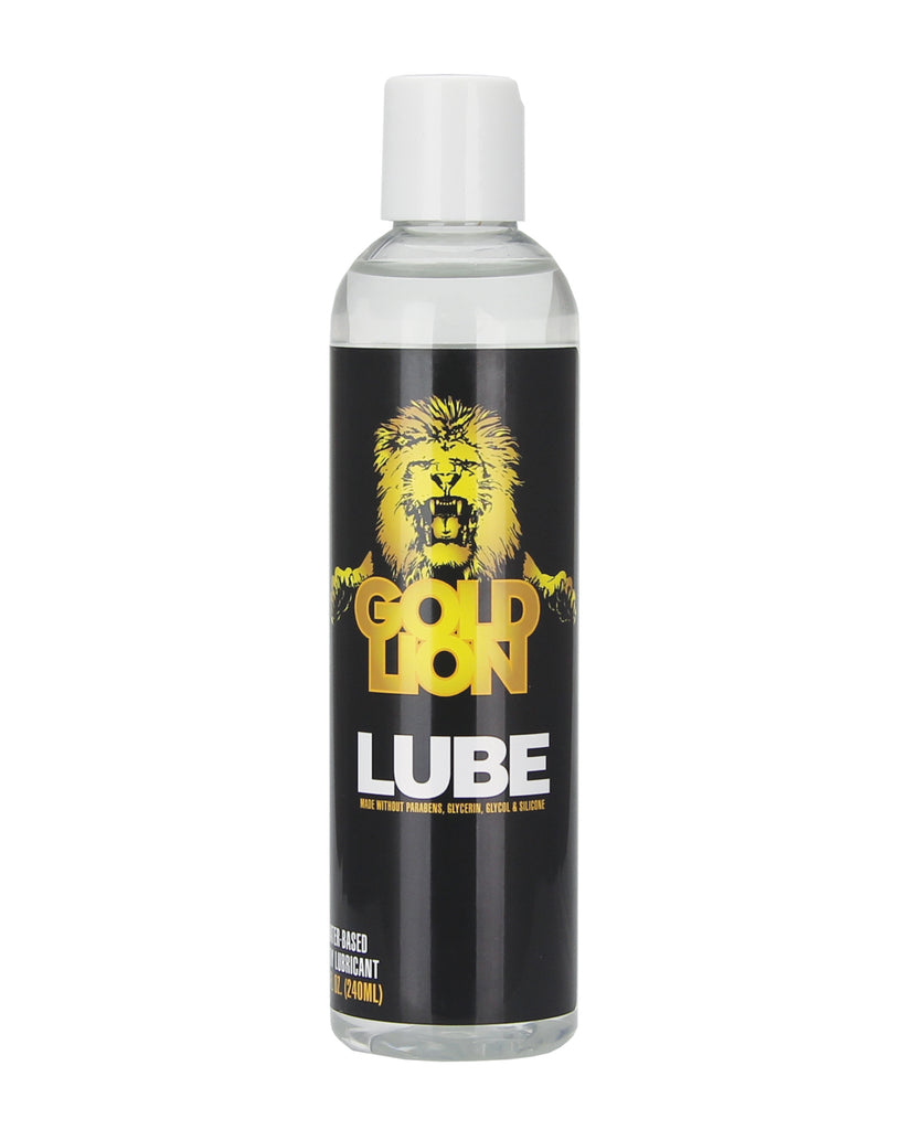 Gold Lion Water-Based Personal Lubricant - 8 oz Bottle