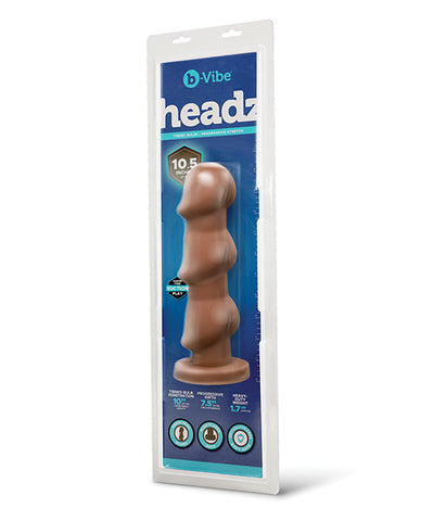 b-Vibe Headz 10.5" Multi-Bulb Dildo w/Flared Base