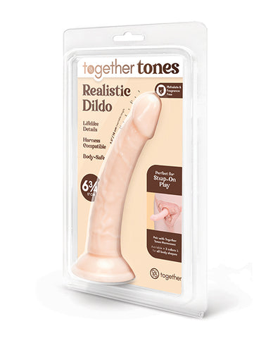 Together 6.75" Realistic Dildo - Light