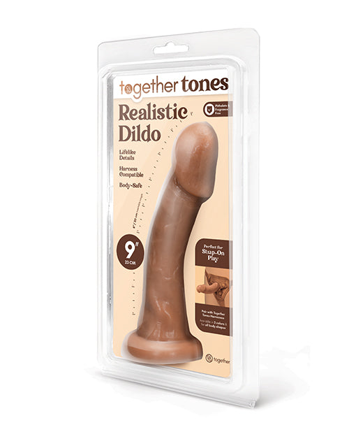 Together 9" Realistic Dildo - Medium