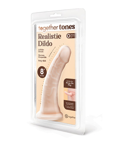 Together 8" Realistic Dildo - Light