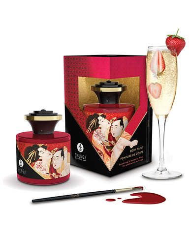 Shunga Body Paint - 1.7 oz Sparkling Strawberry Wine