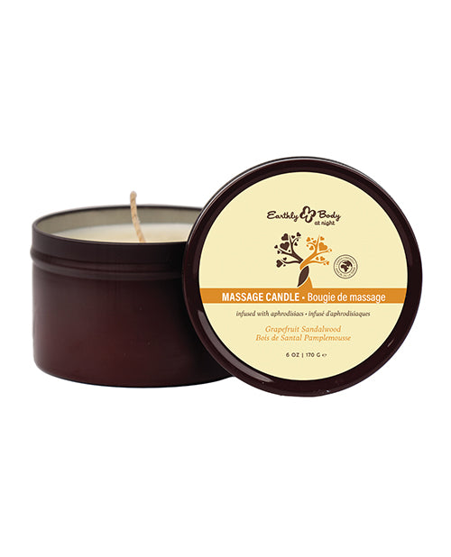 Earthly Body at Night Candle - Grapefruit Sandalwood 6 oz