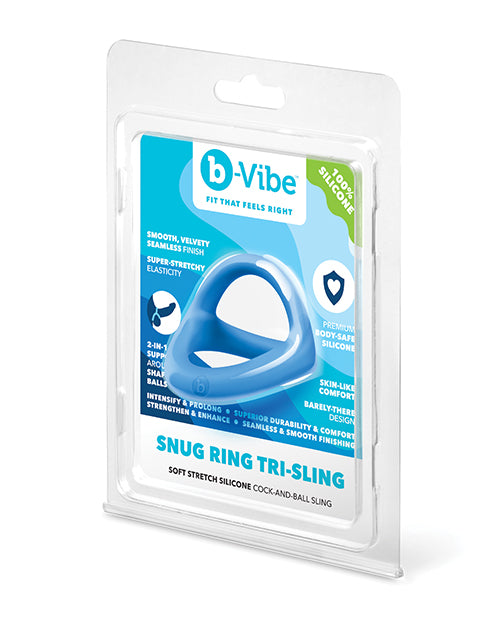 b-Vibe Sung Ring Tri-Sling Silicone Cock Ring