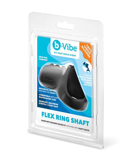 b-Vibe Flex Ring Shaft Silicone Cock Ring & Ball Stretcher