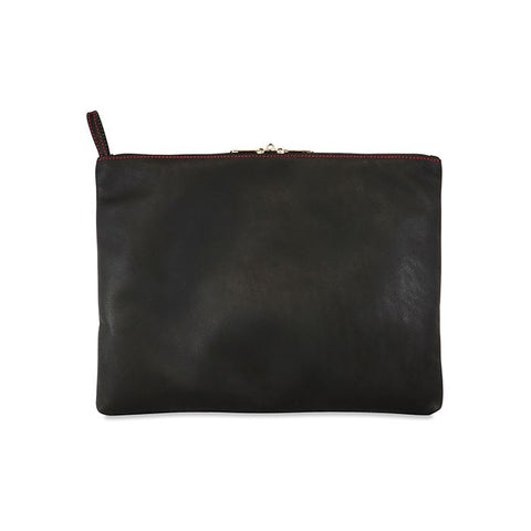 Sultra Leather Toy Bag w/lockable Pullers & Inside Pockets - Black