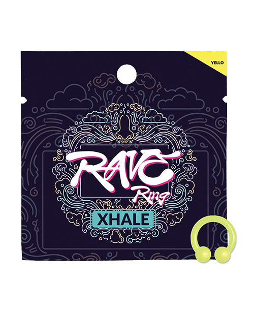 Rave Ring Xhale Single Sachet - Breath Easy Scent - Yellow