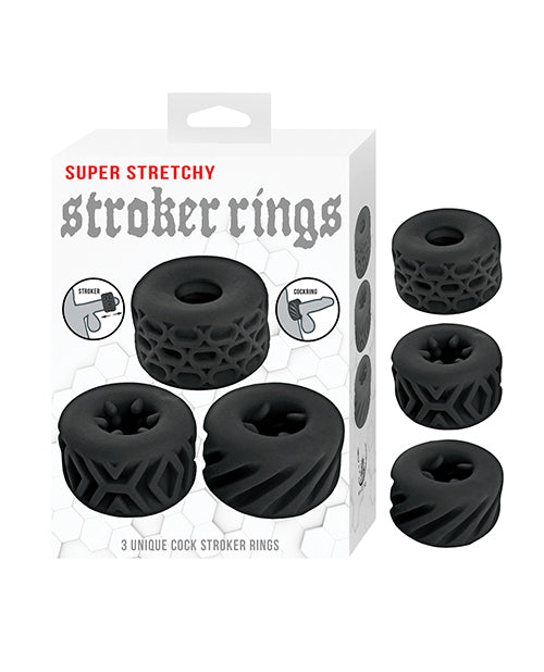Nasstoys Super Stretchy Stroker Rings - Black