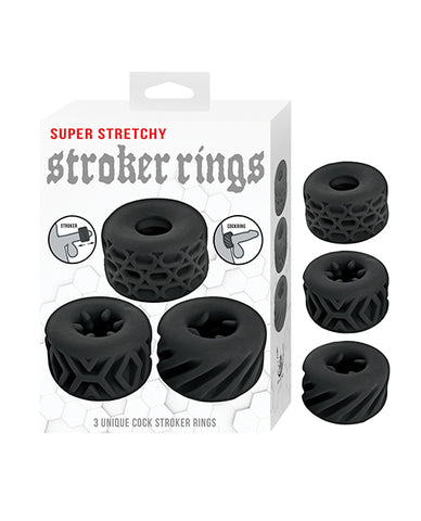 Nasstoys Super Stretchy Stroker Rings - Black