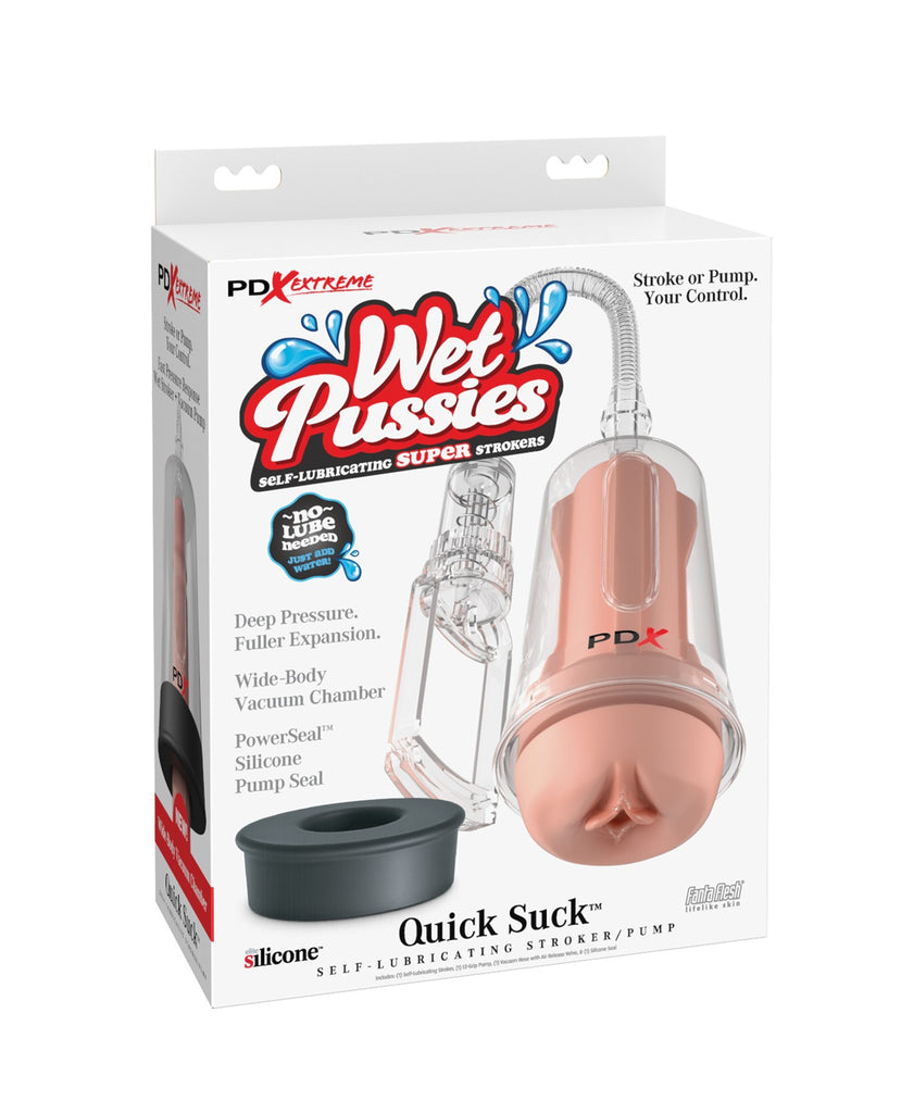 PDX Extreme Wet Pussies Self Lubricating Pump System - Quick Suck