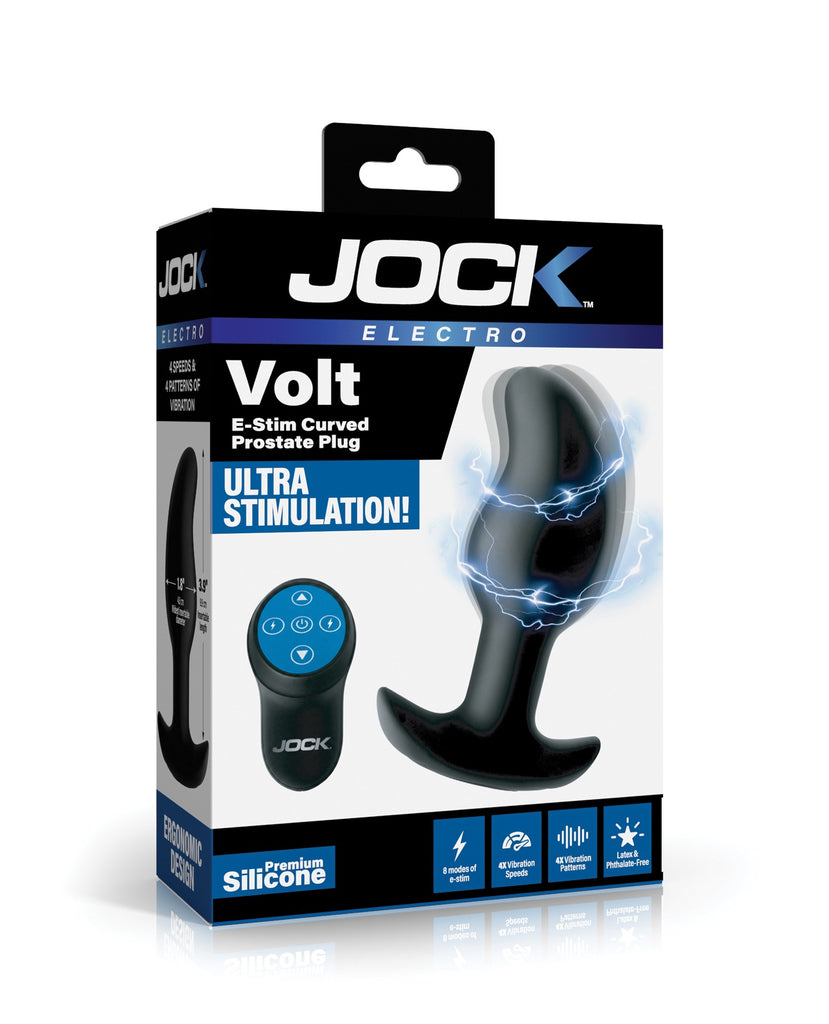 Curve Toys Jock Electro Volt E-Stim Curved Prostate Plug