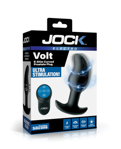 Curve Toys Jock Electro Volt E-Stim Curved Prostate Plug