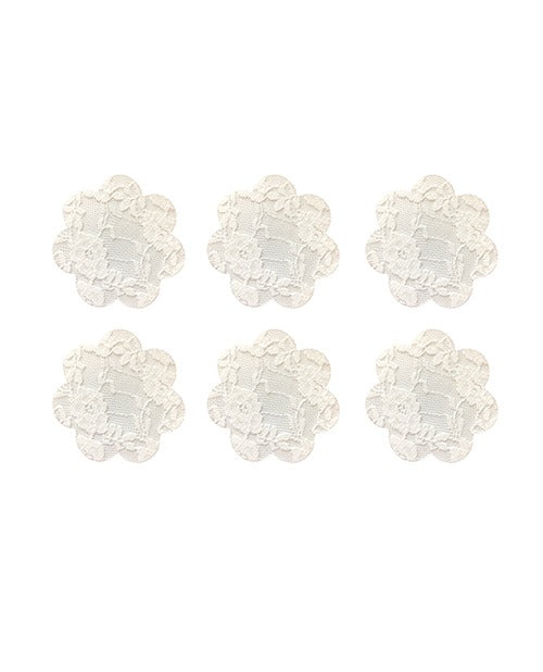 Neva Nude Lace Back To Basics Petal Small Body Stickers Pack of 6 - White O/S