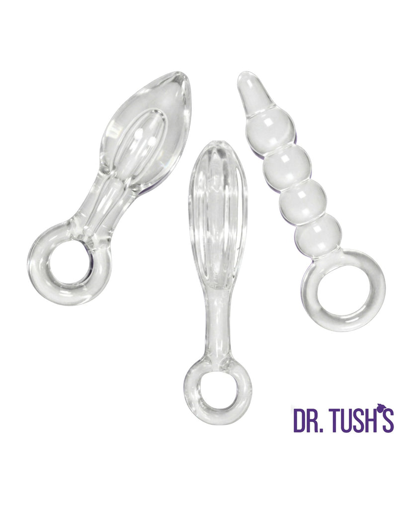 Dr. Tush's Halo of Pleasure Collection Anal Plug Set - Glass