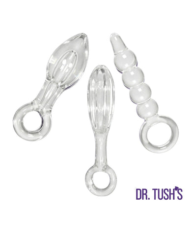 Dr. Tush's Halo of Pleasure Collection Anal Plug Set - Glass