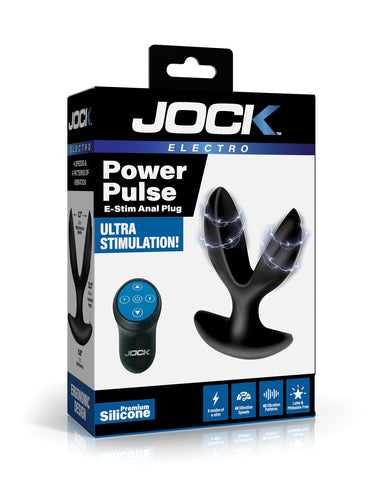 Curve Toys Jock Electro Power Pulse E-Stim Anchor Anal Plug