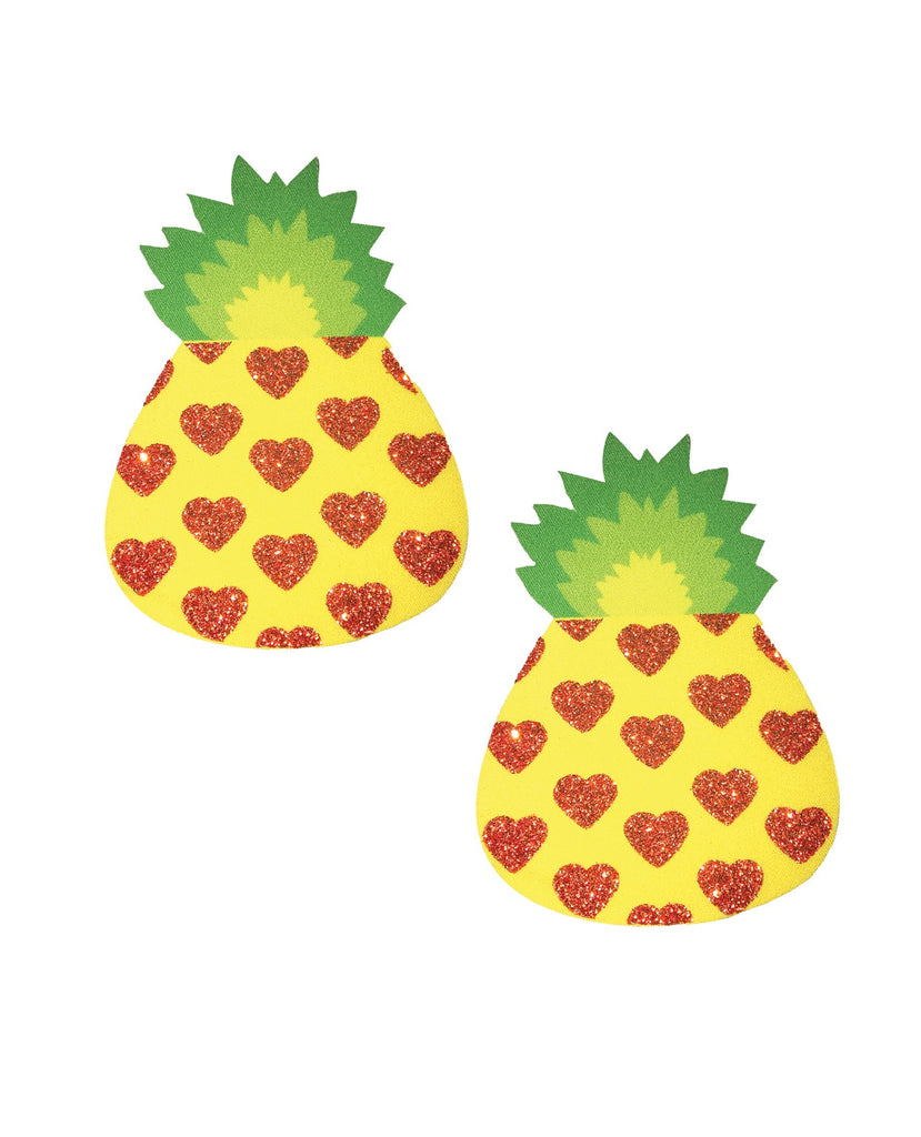 Neva Nude Pina Colada Glitter Pineapple Pasties - Multicolor O/S