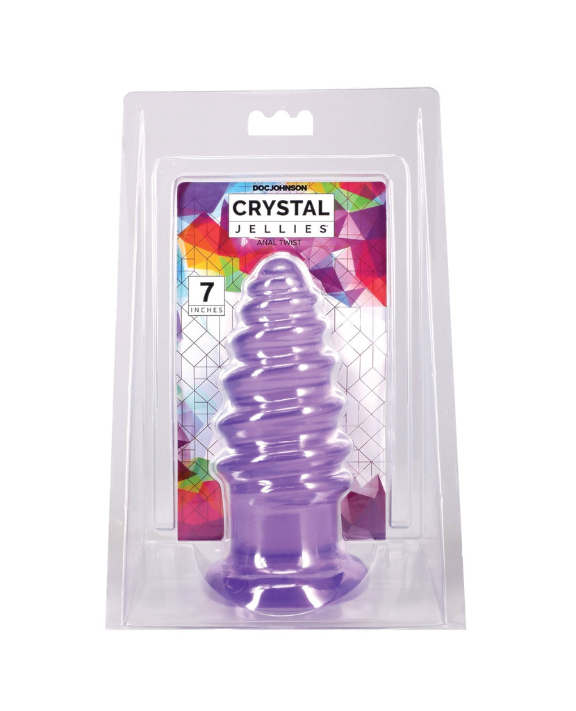 Crystal Jellies 7" Anal Twist - Purple