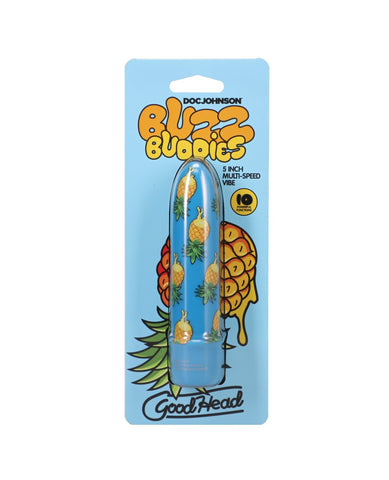 GoodHead Buzz Buddies 5" Multi-Speed Vibe - Pineapple