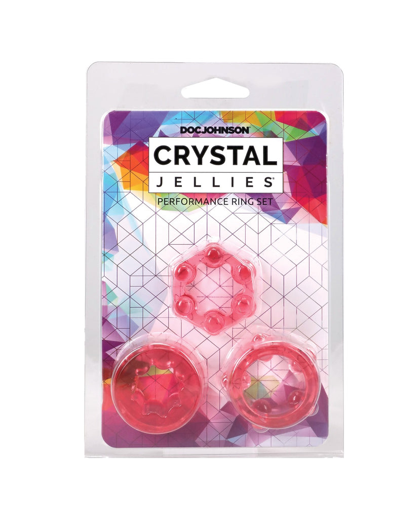 Crystal Jellies Performance Ring Set - Pink