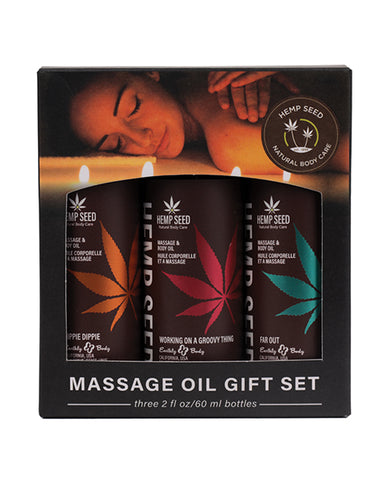 Earthly Body Summer 2024 Massage Oil Gift Set - 2 oz Asst. Scents