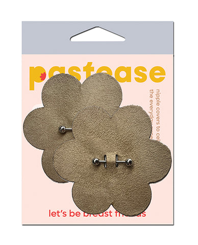 Pastease Pierced Flower Breast Petal w/Barbell Piercing - Nude O/S