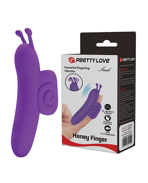 Pretty Love Snail Honey Finger Vibe - Purple