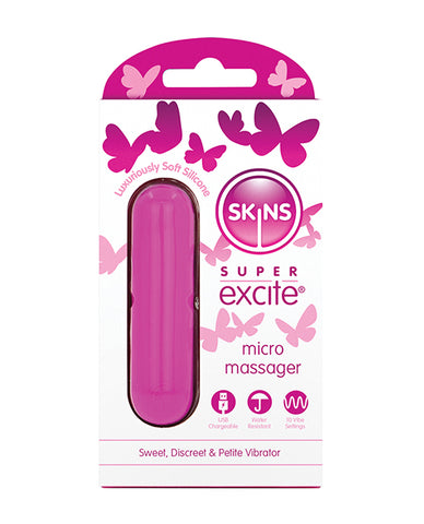Skin Super Excited Petite Vibrator - Pink