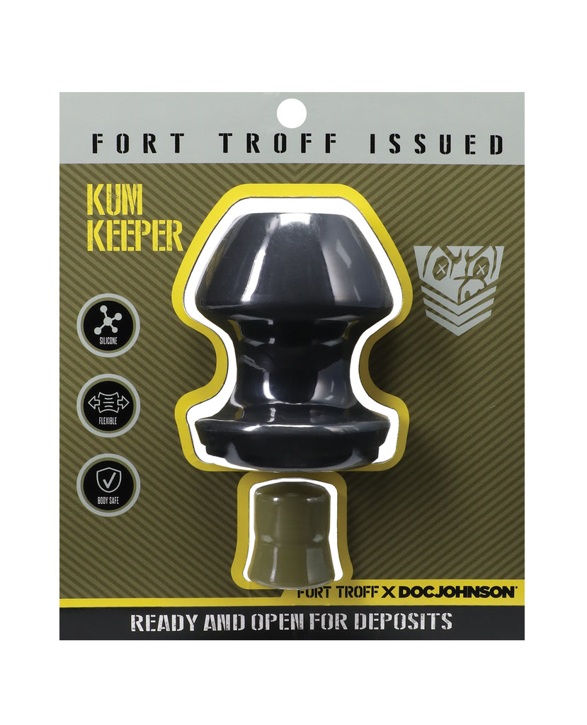 Fort Troff Kum Keeper Anal Plug - Large, Black