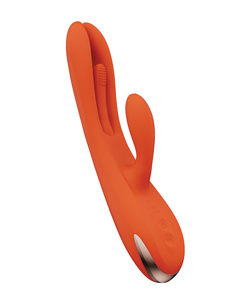 Terri App Controlled Kinky Finger Tapping Rabbit Vibrator - Orange