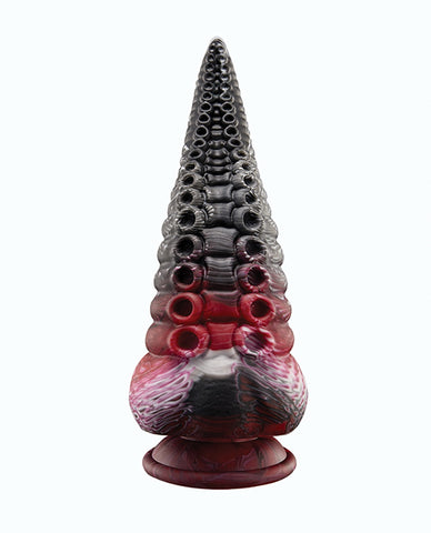 Lava Tentacle Shape Suction Cup Dildo - Multi Color