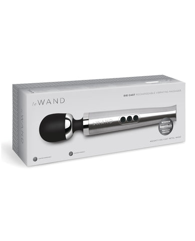 Le Wand Die Cast Rechargeable Massager - Silver