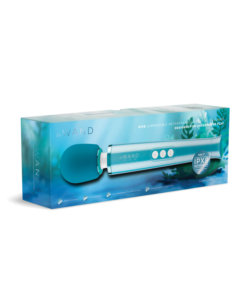 Le Wand Dive Submersible & Rechargeable Vibrating Massager - Blue