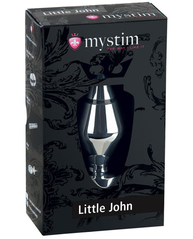 Mystim Little John Buttplug Small Aluminum - Silver