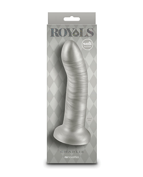 Royals 7" Charlie Curved Dildo - Metallic Champagne