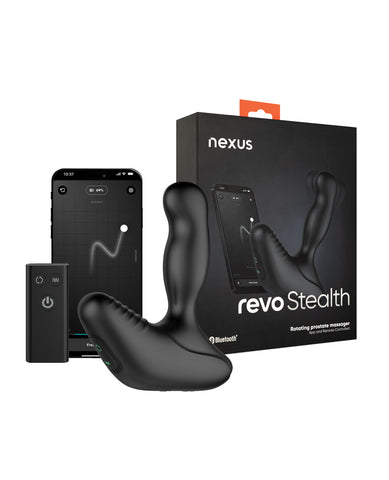 Nexus Revo Stealth App Enabled Rotating & Vibrating Prostate Massager - Black