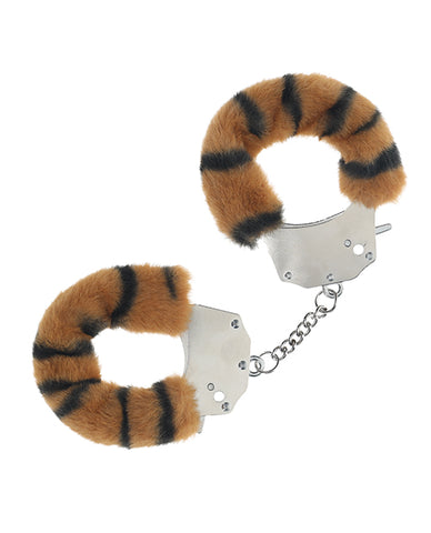 Shots Ouch! Heavy-duty Fluffy Handcuffs - Tiger