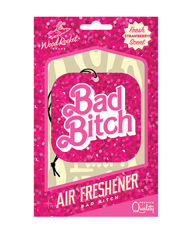 Wood Rocket Bad Bitch Air Freshener - Strawberry