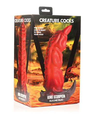 Creature Cocks King Scorpion Silicone Dildo -  Red