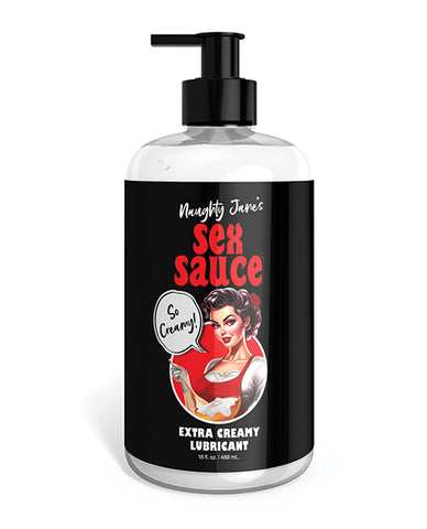 Naughty Jane's Sex Sauce Extra Creamy Lubricant - 16 oz