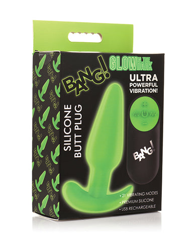 Bang! Glow in the Dark 21X Remote Controlled Butt Plug