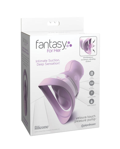 Fantasy For Her Veloura Touch Pleasure Pump - Purple
