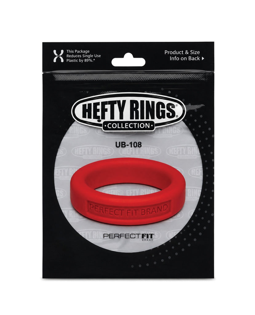 Perfect Fit Hefty Ring 1.4" Silicone - Red