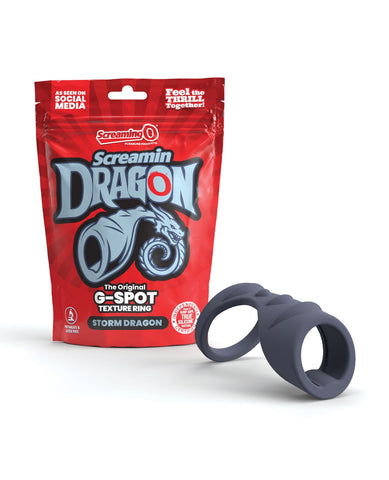 Screamin' Dragon Storm Dragon G-Spot Texture Ring - Blue