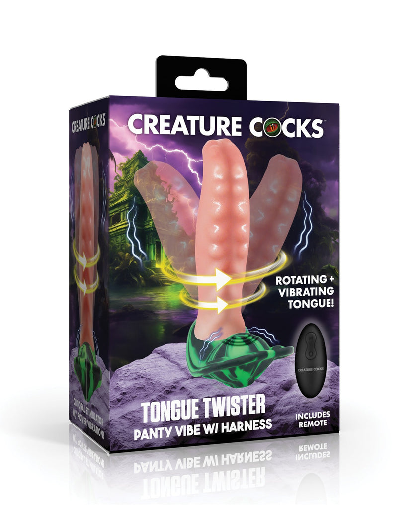 Creature Cocks Tongue Lasher Panty Vibe w/Harness