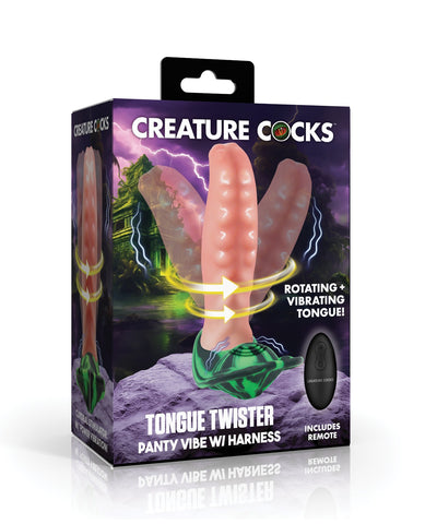 Creature Cocks Tongue Lasher Panty Vibe w/Harness