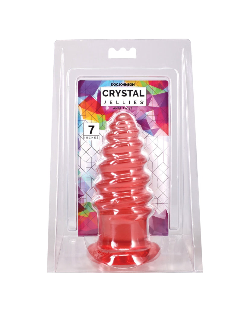 Crystal Jellies 7" Anal Twist - Pink