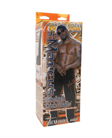 Signature Cocks Mr. Marcus 9" Cock & Balls w/Removable Vac-U-Lock Suction Cup